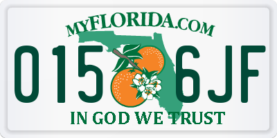 FL license plate 0156JF