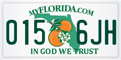 FL license plate 0156JH