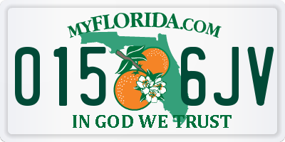 FL license plate 0156JV