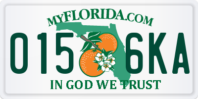 FL license plate 0156KA