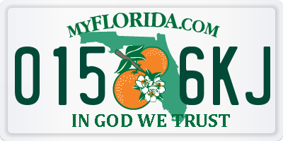 FL license plate 0156KJ