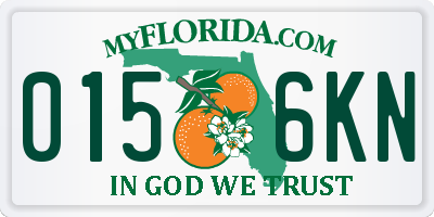 FL license plate 0156KN