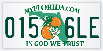 FL license plate 0156LE