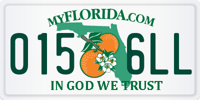 FL license plate 0156LL
