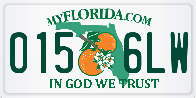 FL license plate 0156LW