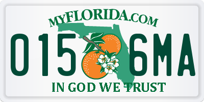 FL license plate 0156MA