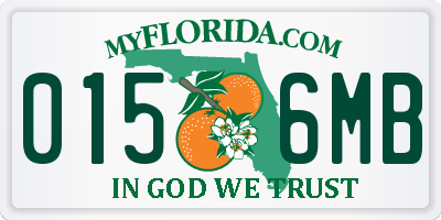 FL license plate 0156MB