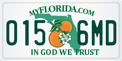 FL license plate 0156MD