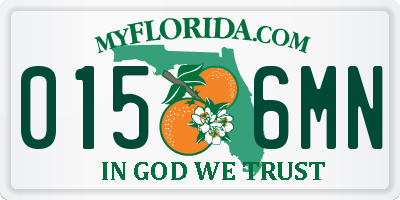 FL license plate 0156MN
