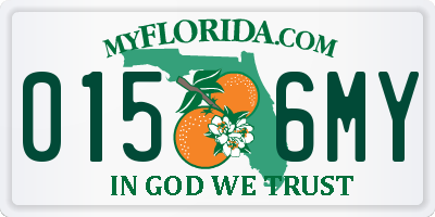 FL license plate 0156MY