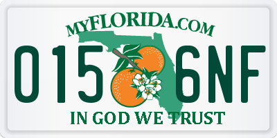 FL license plate 0156NF