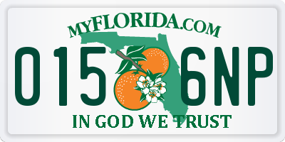 FL license plate 0156NP