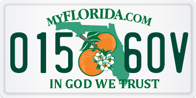 FL license plate 0156OV