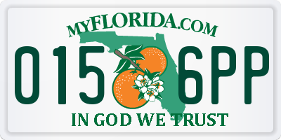 FL license plate 0156PP