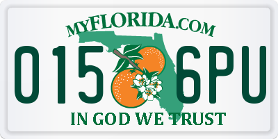 FL license plate 0156PU