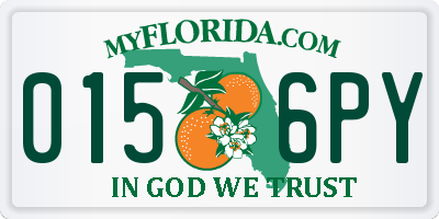 FL license plate 0156PY