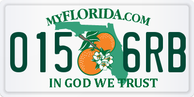 FL license plate 0156RB