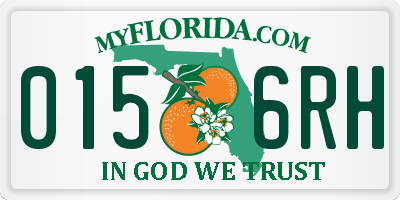 FL license plate 0156RH