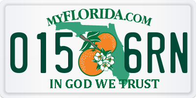 FL license plate 0156RN