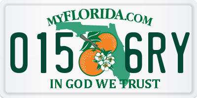FL license plate 0156RY