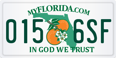 FL license plate 0156SF