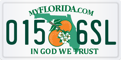 FL license plate 0156SL