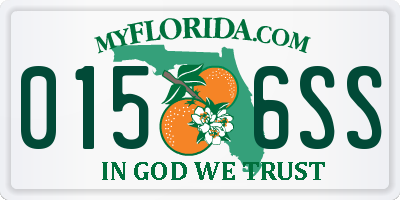 FL license plate 0156SS