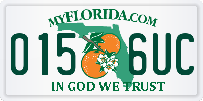 FL license plate 0156UC