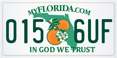FL license plate 0156UF