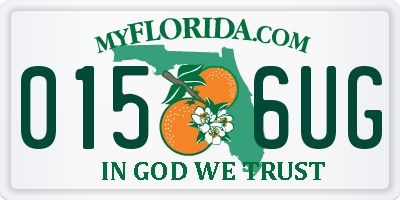 FL license plate 0156UG