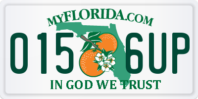 FL license plate 0156UP