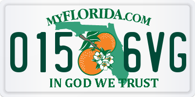 FL license plate 0156VG