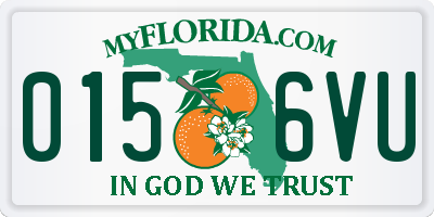 FL license plate 0156VU
