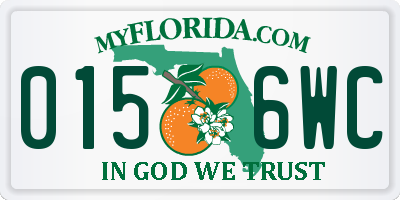FL license plate 0156WC