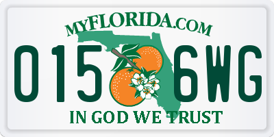 FL license plate 0156WG