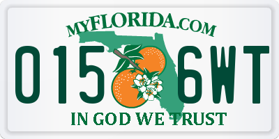FL license plate 0156WT