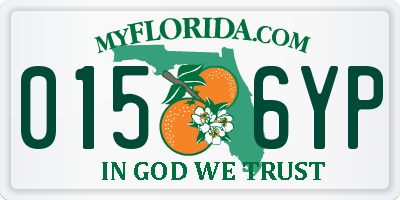 FL license plate 0156YP