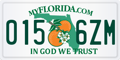 FL license plate 0156ZM