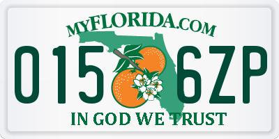 FL license plate 0156ZP