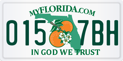 FL license plate 0157BH