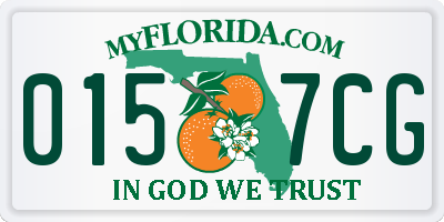 FL license plate 0157CG