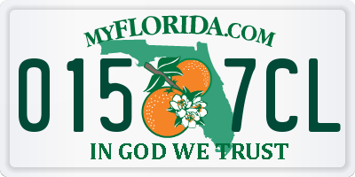FL license plate 0157CL