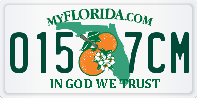 FL license plate 0157CM