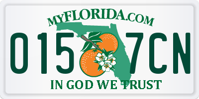 FL license plate 0157CN