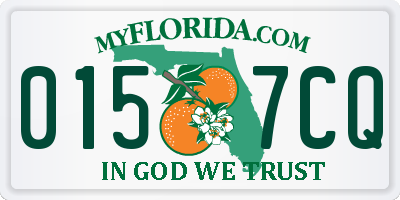 FL license plate 0157CQ
