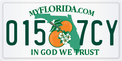 FL license plate 0157CY