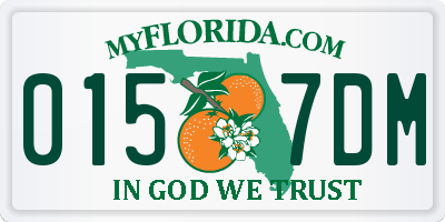 FL license plate 0157DM