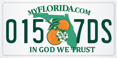 FL license plate 0157DS