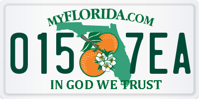FL license plate 0157EA