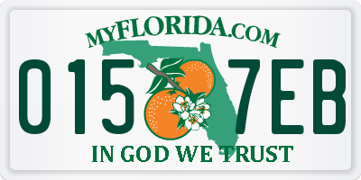 FL license plate 0157EB